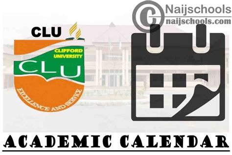 Clu Academic Calendar